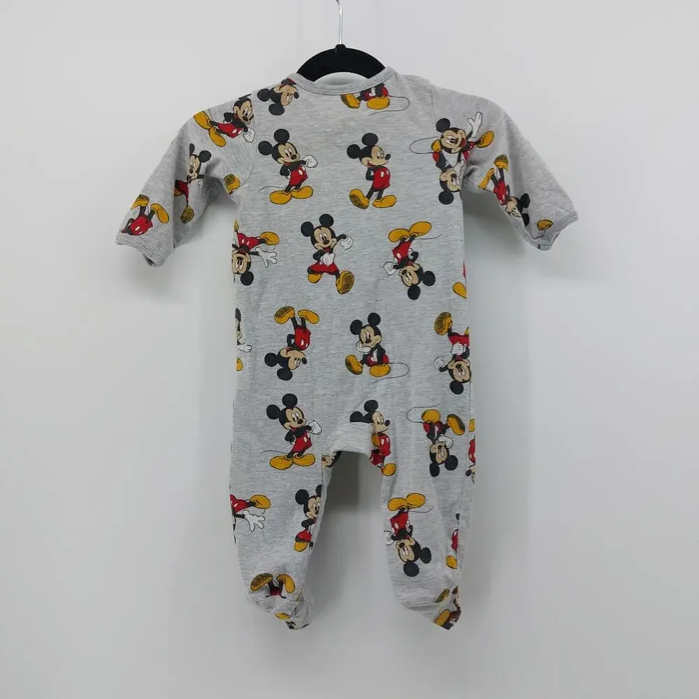 Disney Baby Mickey 3-6M Gray Sleep N' Play One Piece